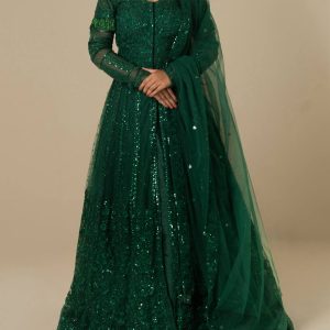 GREEN BRIDAL GOWN